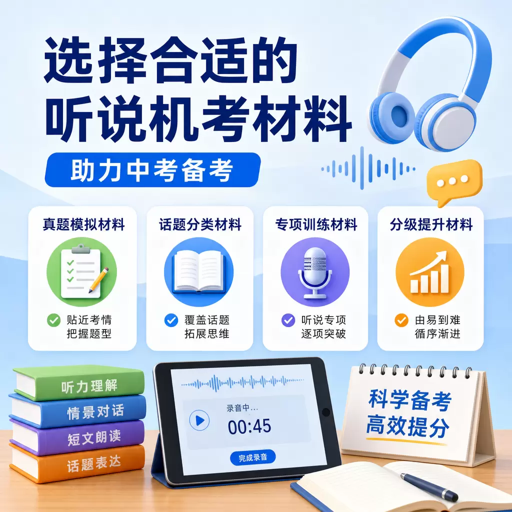 选择合适的听说机考材料,助力宜城中考备考