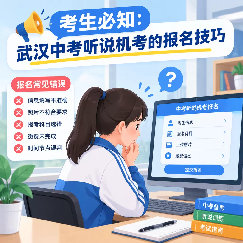 宜城考生必知：武汉中考听说机考的报名技巧