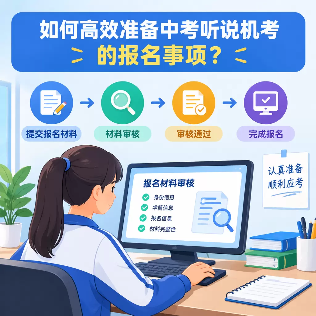 如何高效准备武汉中考听说机考的报名事项？