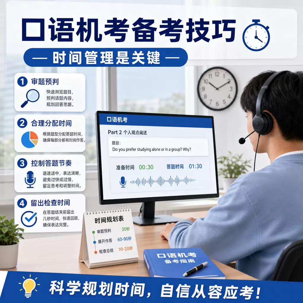 口语机考备考技巧:如何在宜城提升考试分数