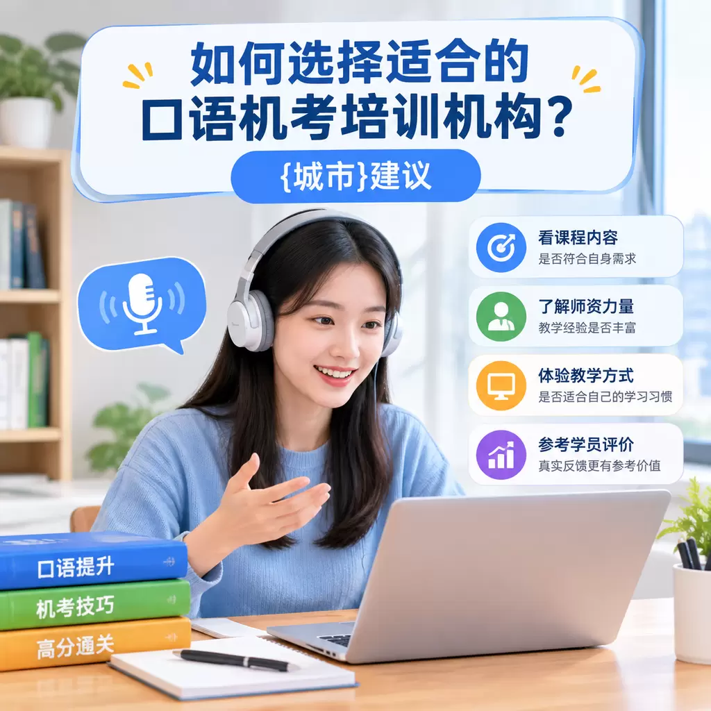 如何选择适合的口语机考培训机构?宜城建议
