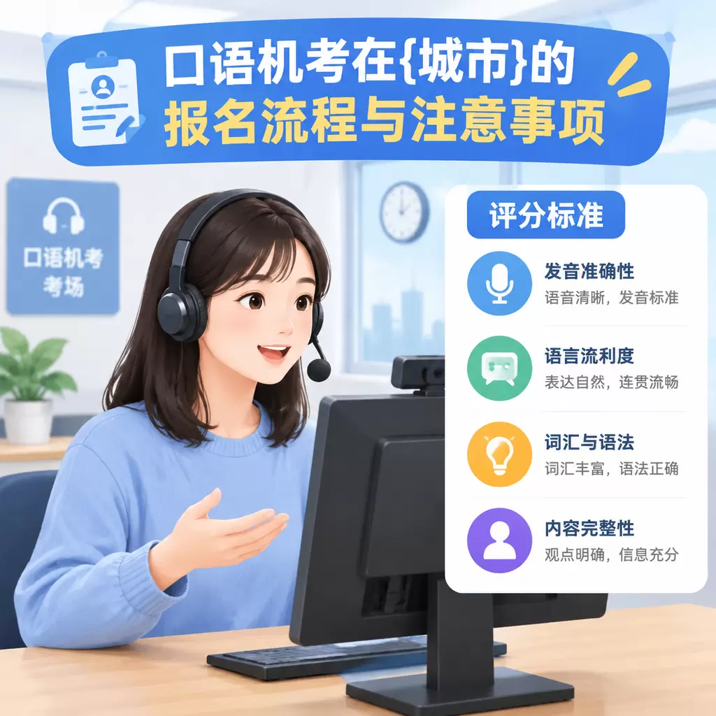 口语机考在宜城的报名流程与注意事项